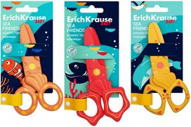Žirklės SEA FRIENDS, ErichKrause, 12cm, plastikinės, užapvalintais galiukais