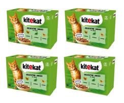 Kitekat šlapias maistas katėms su kalakutiena, triušiena ir naminių paukščių mėsa, 48x85 g