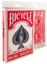 Bicycle Big Box Žaidimų Kortos (Raudonos)