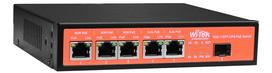5 prievadų, 5 PoE komutatorius Wi-Tek WI-PS306GF-UPS