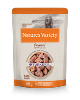 NATURE'S VARIETY MED/MAX konservai vidutinių ir didelių veislių šunims su kalakutiena 8x300g