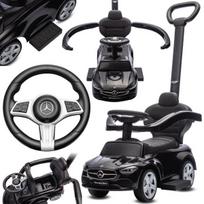 Sun Baby stumdomas stumdukas Mercedes C-Class, juodas, su rankena, lankeliu ir atrama kojoms, garsai, 12m+, 23 kg, Sun Baby stumdomas stumdukas Mercedes C-Class, juodas, su rankena, lankeliu ir atrama kojoms, garsai, 12m+, 23 kg