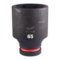 SHOCKWAVE™ IMPACT DUTY TRIECIENIZTURĪGAS UZGRIEŽŅU MUCIŅAS, 65 MM 1" IMPACT SOCKET DEEP - 1PC, 4932480438 MILWAUKEE