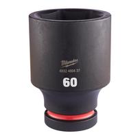 SHOCKWAVE™ IMPACT DUTY TRIECIENIZTURĪGAS UZGRIEŽŅU MUCIŅAS, 60 MM 1" IMPACT SOCKET DEEP - 1PC, 4932480437 MILWAUKEE