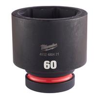 SHOCKWAVE™ IMPACT DUTY TRIECIENIZTURĪGAS UZGRIEŽŅU MUCIŅAS, 60 MM 1" IMPACT SOCKET STD - 1PC, 4932480421 MILWAUKEE