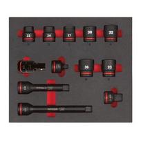 3/4″ SHOCKWAVE™ IMPACT DUTY PUTU IELIKTŅI, 3/4" SOCKETS STD FOAM SET 1 (12 PC), 4932493396 MILWAUKEE