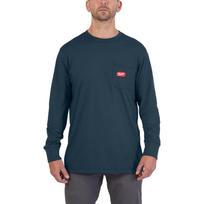 Darba krekls ar garām piedurknēm MILWAUKEE 4932493044, zils, WT LS  BLU M