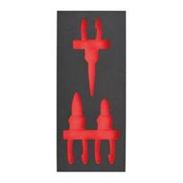 TUKŠI PUTU IELIKTŅI TĒRAUDA UZGLABĀŠANAI, EMPTY 3 PC PLIERS SET FOAM INSERT, 4932493685 MILWAUKEE