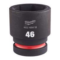 SHOCKWAVE™ IMPACT DUTY TRIECIENIZTURĪGAS UZGRIEŽŅU MUCIŅAS, 46 MM 1" IMPACT SOCKET STD - 1PC, 4932480418 MILWAUKEE