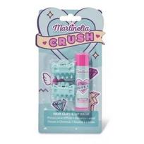 Martinelia Lūpų balzamo ir plaukų segtukų rinkinys Crush Hair Clips - Lip Balm Marshmallow