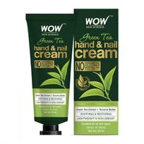 Rankų ir nagų kremas su žaliąja arbata (50 ml), Žaliosios arbatos rankų ir nagų kremas, WOW Skin Science