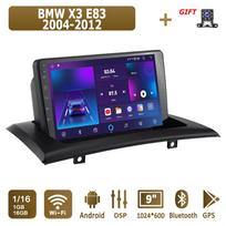 „Android“ automobilio radijas, skirtas BMW X3 E83 2004–2012 m. daugialypės terpės grotuvo galvos blokas stereo GPS navigacija BT WIFI 1+16GB 1+16GB