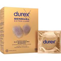 Durex Sensual Extra Lube prezervatyvai 20 vnt.