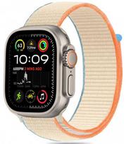 Gelsva (Cream) apyrankė Apple Watch 8 / 9 / 10 / 11 / SE / ULTRA (44 / 45 / 46 / 49 MM) "Tech-Protect Nylon"