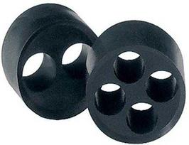 JACOB Multipaking Perfect M25 kabelis Ø 4x6 mm TPE guminis, juodas