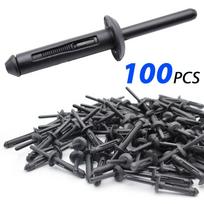 100 vnt nailono kniedės spaustuko buferio tvirtinimas, skirtas Ford GM, skirtas Chrysler Jeep Wrangler JK Dodge Avenger automobiliniam laikikliui automobilių priedai