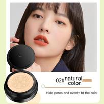 1 vnt Snail Collagen Air Cushion BB CC kremas su grybo galvutės aplikatoriumi, šviesinantis ir drėkinantis maskuoklis, vandeniui atsparus makiažo pagrindas 02 Natural