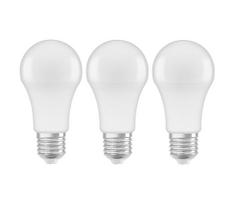 KOMPLEKTAS 3x LED elektros lemputė A60 E27/10W/230V 4000K