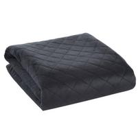 Languota dygsniuota lovatiesė LUIZ 70X160 juoda