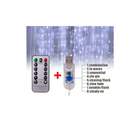 Led girlianda uzuolaida 3x2 balta