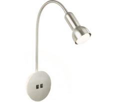 Briloner 2178012 - LED Lanksti sieninė lempa 1xE14/10W/230V + LED/3W chromas