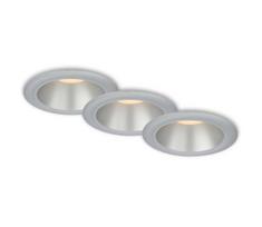 Briloner 7041-034-KOMPLEKTAS 3x LED įleidžiamas lubinis vonios šviestuvas LED/4,9W/230V sidabras
