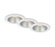 Briloner 7041-036 - KOMPLEKTAS 3x LED įleidžiamas lubinis vonios šviestuvas LED/4,9W/230V balta