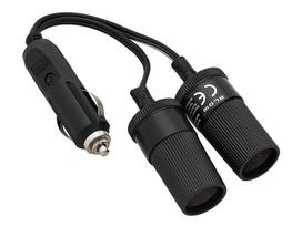 Automobilinis cigarečių žiebtuvėlio skirstytuvas 1xPLUG/2xSOCKET+CS-25 laidas