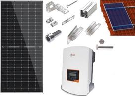14 kW saulės elektrinės komplektas bituminei stogo dangai