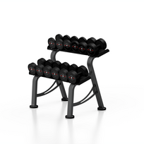 Gumuoti svarmenys su stovu Marbo 5-17,5kg komplektas