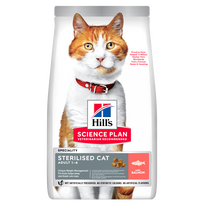 HILL'S SP Sterilised Cat Adult with Salmon sausas maistas katėms su lašiša 10 kg