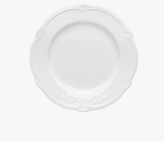 Porcelianinė pietų lėkštė POLA, baltos sp., 26,5 cm