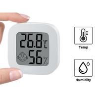 Itin kompaktiškas elektroninis LCD higrometras / termometras