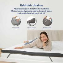 Antčiužinis MKS 3D Air, 160x200 cm, baltas, 160x200 cm