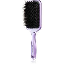 BrushArt Hair Boar bristle paddle hairbrush plaukų šepetys su šerno šereliais Metallic Lilac 1 vnt.