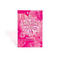 Saldainiai oraliniam seksui Explosive Kiss (braškiniai)