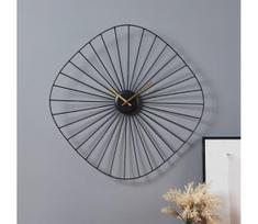 Eglo 425516 - Sieninis laikrodis MATSUMOTO 1xAA 60x60 cm juoda
