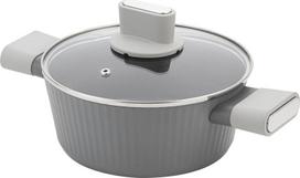 Aliuminis puodas su dangčiu20 cm 2,1 l