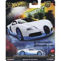 Hot Wheels Premium Car Culture Hammer Drop Modeliukas Bugatti Veyron White (yra Sandėlyje)