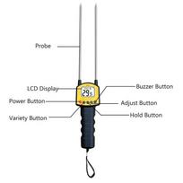 Didelio tikslumo kviečių grūdų drėgmės matuoklis greitam drėgmės matavimui. Shandong, AR991, Portable Moisture Meter