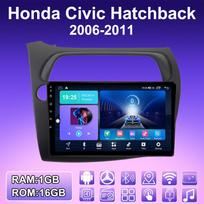 2 DIN Android automobilio radijas, skirtas Honda Civic Hetchback 2006-2011 Multimedijos grotuvo galvos blokas Stereo GPS navigacija WIFI 1+16GB 1+16GB