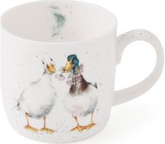 Wrendale kaulinio porceliano puodelis Duck Love, 310 ml