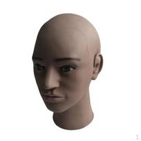 Bald Mannequin Head Model, Wig Display Stand for Wigs, Hats, Headwear, Glasses