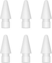Pakeičiami antgaliai Apple Pencil 2-osios ir 1-osios kartos - 6 vnt. pakuotė - USB-C suderinami pieštuko antgaliai - Tikslūs, skirti pagerintai rašymo ir piešimo patirčiai