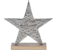 Eglo 427112 - Kalėdų dekoracija BALIGUIAN 21x20,5 cm žvaigždė/sidabras