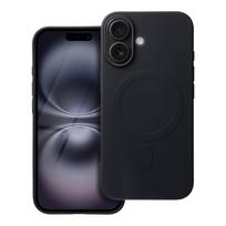 SILICONE MAG COVER (large opening) case compatible with MagSafe for IPHONE 16, black