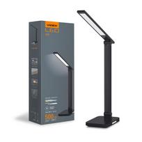 LED stalinė lempa juoda 18W su belaidžiu įkrovimu VIDEX 500lm
