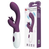 Pretty Love Butterfly Kiss Rabbit Vibrator Purple