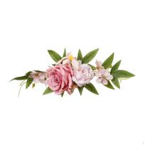 Dirbtinė gėlių puokštė vestuvių arkai ir torto eksponavimui Blue white