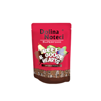 DOLINA NOTECI SUPERFOOD jautiena su žąsies širdimi 300g šlapio šunų ėdalo